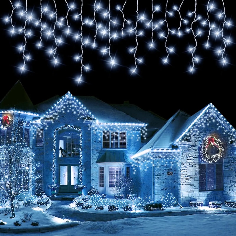 Solar Outdoor Christmas Lights Waterproof Fairy Lights For Home Party Halloween Holiday Decoration 8