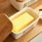 Butter Container Ceramic Box Sealed Storage Box For Cheese Butter Slicer With Knife Butter Dish For 3