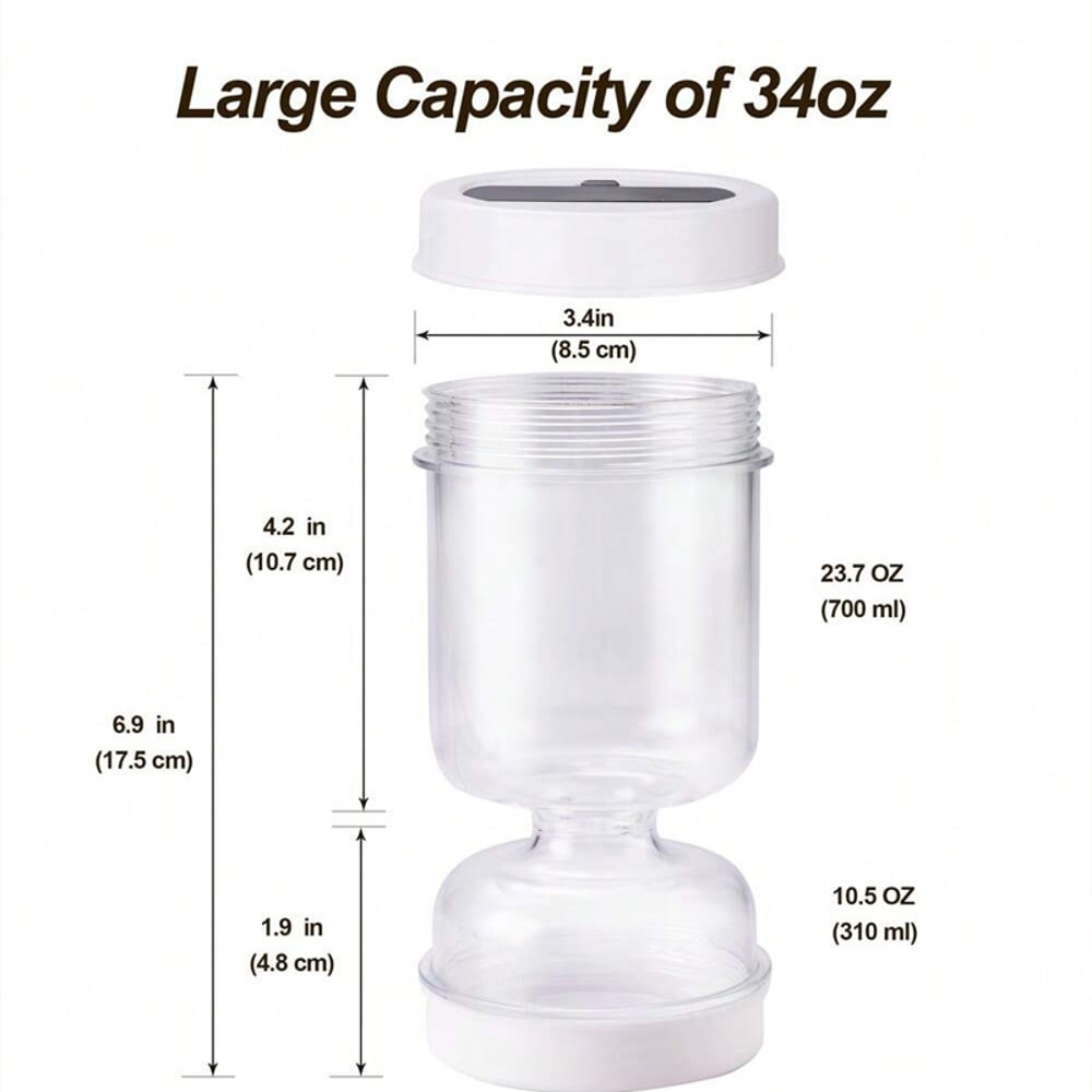 Pickles Jar Dry And Wet Dispenser Food Bottle Storage Kimchi Jar Fermentation Kit Juice Separator C 5
