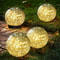 Waterproof Outdoor Light Solar Powered Cracked Glass Light Yard Pathway Patio Garden Decor For Holi 6