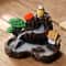 Incense Burner Zen Censer Holder, Mountains River Waterfall Aroma Smoke Fragrance Fireplace Backflow Decoration for Home