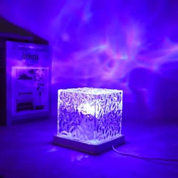 romance dynamic light shadow, rotating water ripple, atmosphere lights night projection lamp for home decor