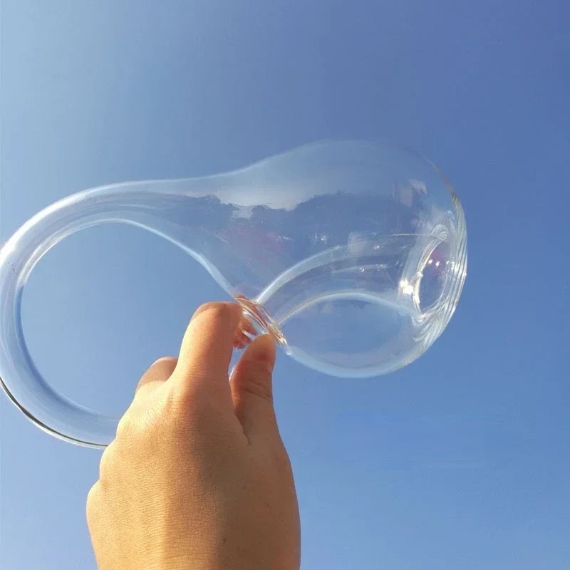 Bottles Thickened Ornaments Fourdimensional Space Decorative Glass Bottle Gifts Transparent Glass H 1