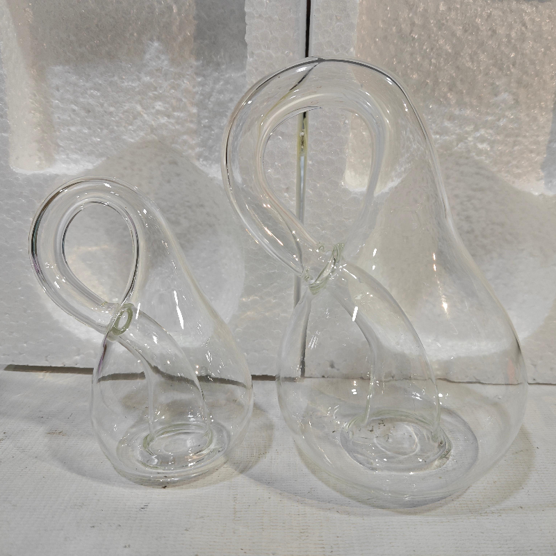 Bottles Thickened Ornaments Fourdimensional Space Decorative Glass Bottle Gifts Transparent Glass H 3
