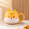 Creative Ceramic Mug With Lid Cute Household Breakfast Mugs Office Coffee Cup Couple Water Cups Dri 6