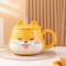Creative Ceramic Mug With Lid Cute Household Breakfast Mugs Office Coffee Cup Couple Water Cups Dri 7
