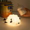 Cute Silicone Night Lights, Sheep Cartoon Bedroom Lamp, Rechargeable, Timing Dimming Sleep Night Light for Children