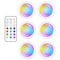 LED Puck Night Lights Remote Control Dimmable Under Cabinet Light Battery Operated Wireless Push La 7