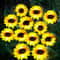 Solar Powered Sunflower Decorative Light, Waterproof Outdoor Light for Garden Courtyard Lawn Atmosphere Decor