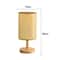 Style Lamp LED Table Lamp, Simple Dimmable Night Light, USB Plug Fabric Lampshade for Bedroom, Living Room