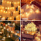 Flower Fairy Lights, Battery Operated String Lights, Waterproof LED Cherry Blossom Lights for Party, Wedding, Home Decor