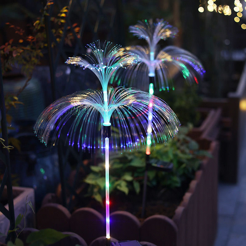 Color Changing Outdoor Lamp, Solar Jellyfish Lights, Waterproof Pathway Garden Decor for Lawn Lighting