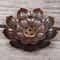 Alloy Incense Burner Stick Holder Plate, Buddhism Lotus Censer, Bronze Nasturtium Incense Burner for Meditation