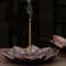 Alloy Incense Burner Stick Holder Plate, Buddhism Lotus Censer, Bronze Nasturtium Incense Burner for Meditation