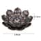 Alloy Incense Burner Stick Holder Plate, Buddhism Lotus Censer, Bronze Nasturtium Incense Burner for Meditation