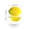 Creative Cartoon Lemon Shaped Ceramic Dinner Plate Soup Bowl Family Fruit Snack Dishes Kitchen Uten 4