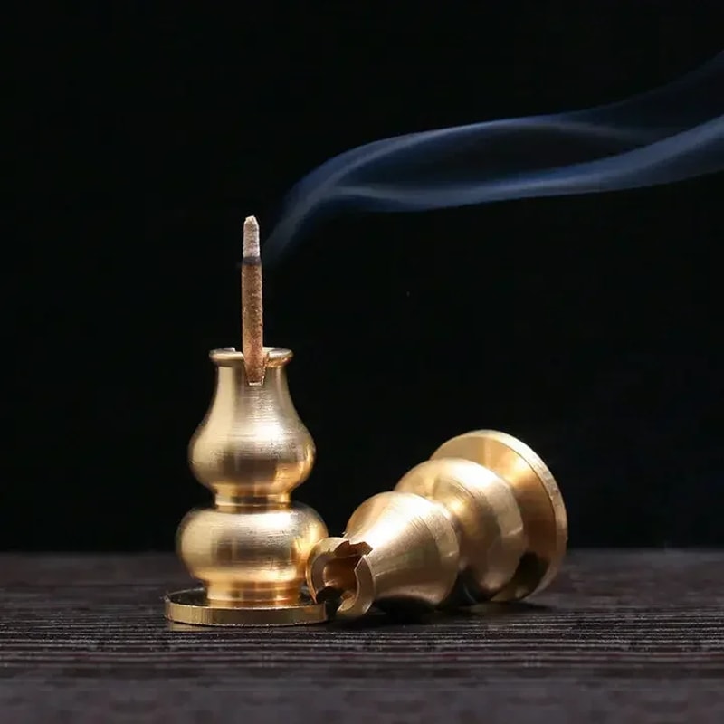 Alloy Incense Burner Stick Holder Plate Buddhism Lotus Censer Bronze Nasturtium Incense Burner For 2