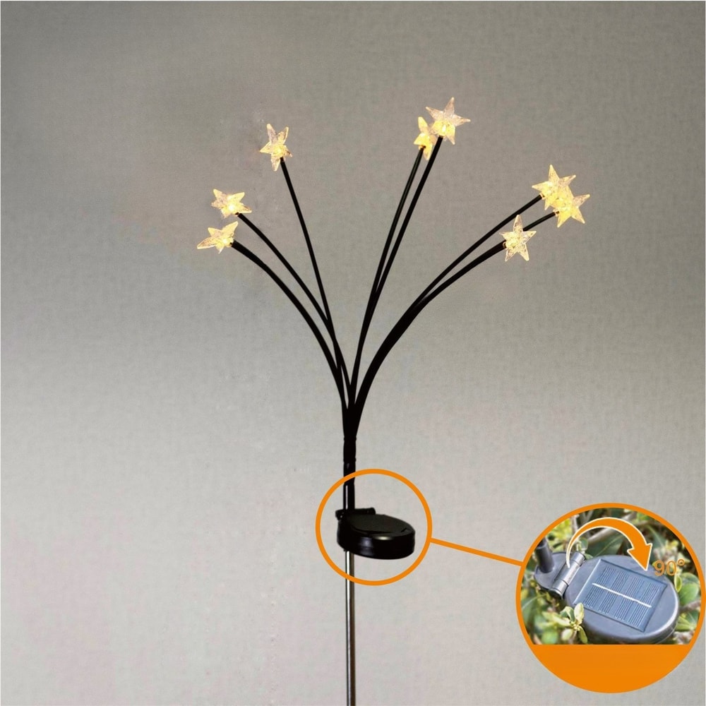 Solar Powered Ground Mounted Star Lights Waterproof Outdoor Lawn Light For Courtyard Garden Patio P 5