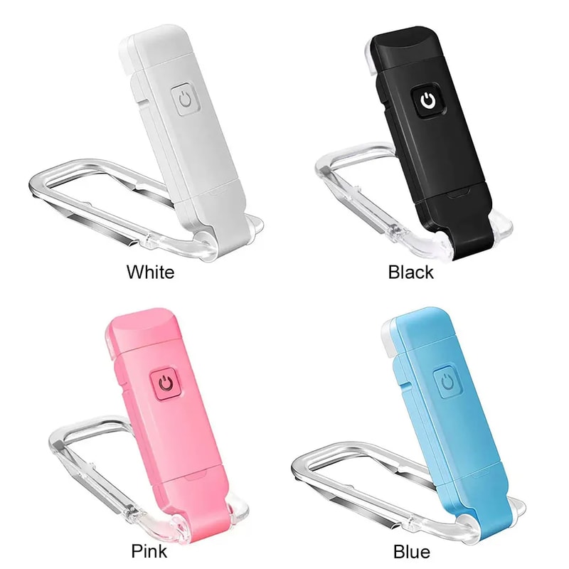 USB Rechargeable Book Light LED Reading Light Eye Protection Portable Clip Desk Light Bookmark Nigh