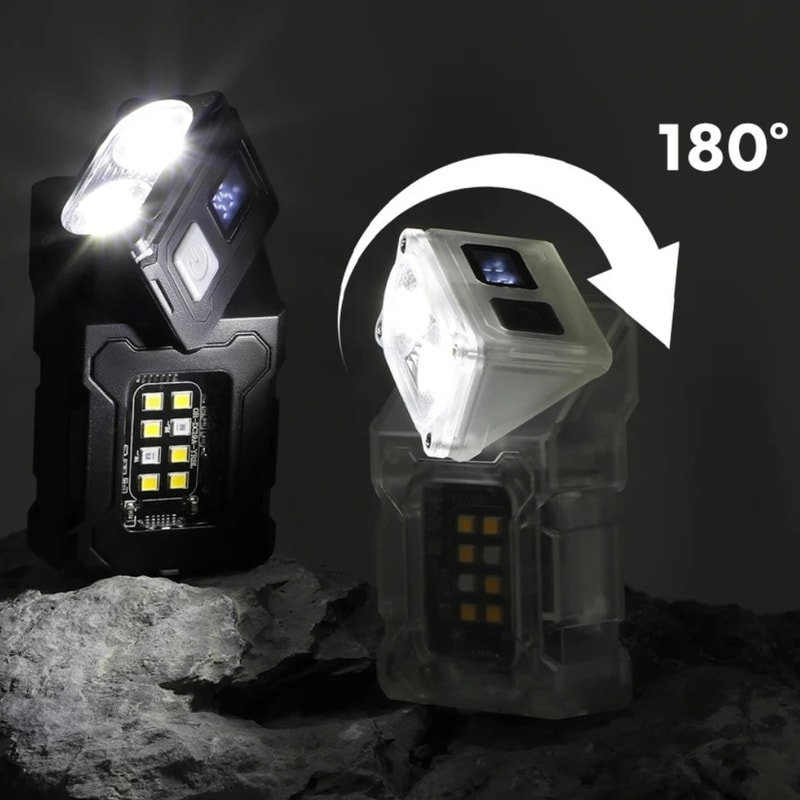 Mini USB Rechargeable LED Flashlight Super Bright COB Torch Portable Magnetic Work Light For Outdoo 5