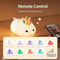 Silicone Patting Lamp Unicorn LED Rechargeable Night Lamp With Remote Control Dimmable Bedside Bedr 3
