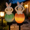 Solar Powered Waterproof Outdoor Lawn Lamp, Cute Rabbit Garden Ground Light, Pathway Patio Decor Lighting for Lawn
