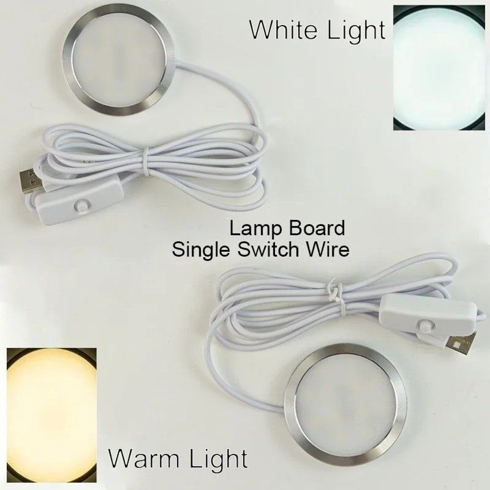 Adjustable LED Lamp Kit, LED Light Parts, DIY Model - Cold/Warm Light, Hardware Without Lamp Shell