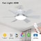 Fan Light With Remote Control Ceiling Light For Bedroom Kitchen Dining Room Garage Restaurant Shop 1