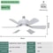Fan Light With Remote Control Ceiling Light For Bedroom Kitchen Dining Room Garage Restaurant Shop 5