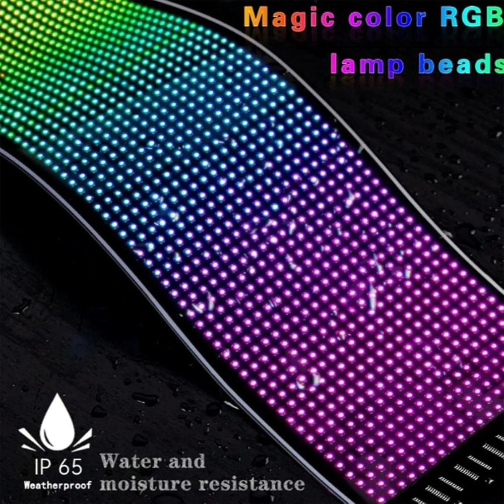 Multi Functional Bright Devil Eyes LED Light For Car Windshield Flexible Programmable Scrolling LED 4