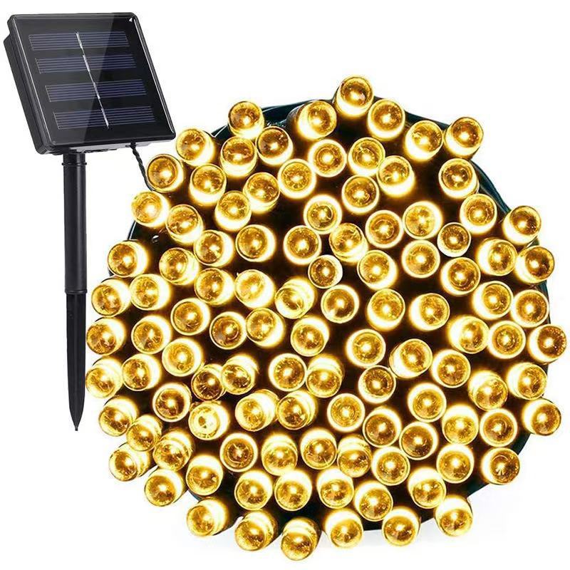 Solar Powered String Lights Waterproof Light For Christmas Halloween Wedding Party Decor Festival G 6