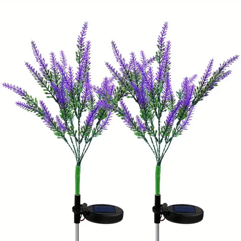 Lavender LED Light Outdoor Garden Light, Solar Powered Waterproof Lawn Decor, Perfect for Halloween, Christmas