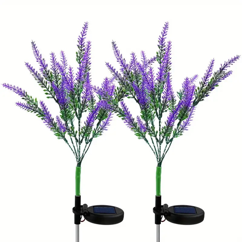 Lavender LED Light Outdoor Garden Light, Solar Powered Waterproof Lawn Decor, Perfect for Halloween, Christmas