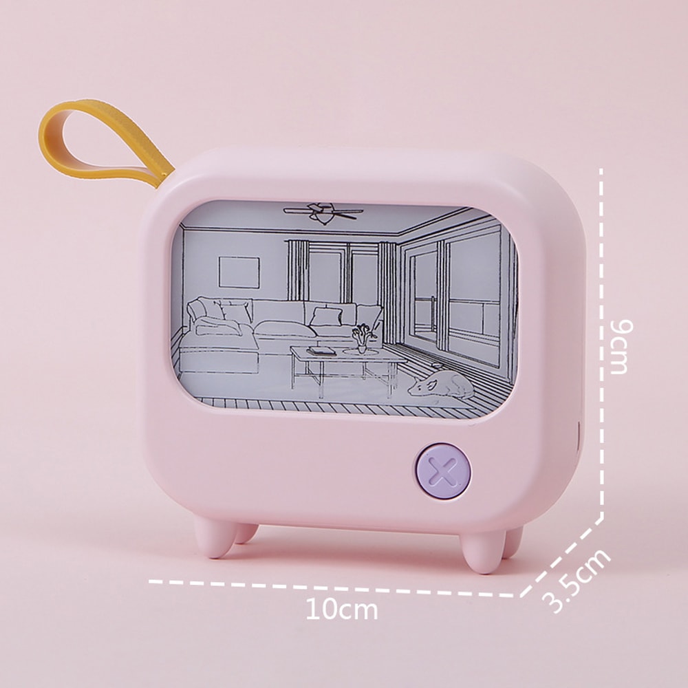 TV Painting Night Light LED Cute Child Learning Table Lamp Mini Desktop Atmosphere Lighting Room Ho 6