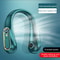USB Rechargeable Silent Fan Portable Cooling Neck Fan Free Hanging Neck Leaf Fan With LED Battery L 7