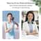 USB Rechargeable Silent Fan Portable Cooling Neck Fan Free Hanging Neck Leaf Fan With LED Battery L 5
