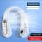 USB Rechargeable Silent Fan Portable Cooling Neck Fan Free Hanging Neck Leaf Fan With LED Battery L 8