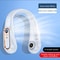 USB Rechargeable Silent Fan Portable Cooling Neck Fan Free Hanging Neck Leaf Fan With LED Battery L 8