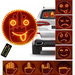 creative fun car gesture finger lights lamp, anti rear end collision car warning lights, interactive palm lights for car