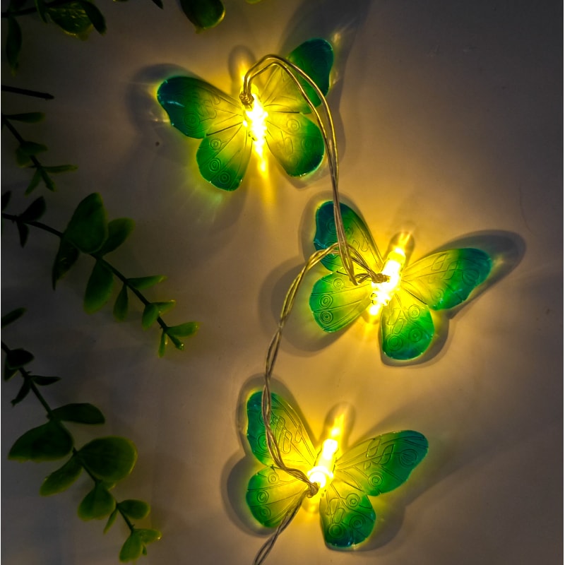 LED Batterypowered Butterfly Light String Fairy Lights For Wedding Birthday Party Room Garden Bedro 4