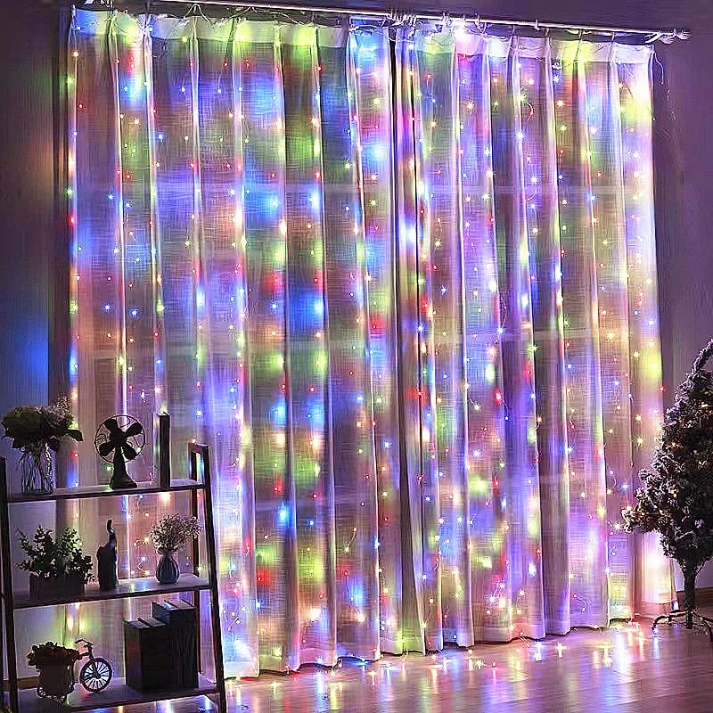 Window Curtain Lights Fairy Lights USB Powered Waterproof Lights Curtain Lights For Party Wedding F 3