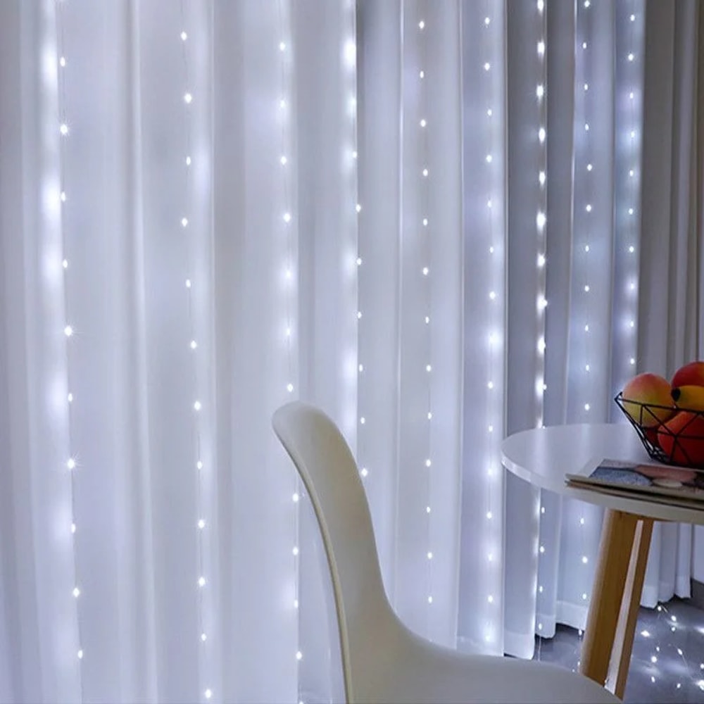 Window Curtain Lights Fairy Lights USB Powered Waterproof Lights Curtain Lights For Party Wedding F 5