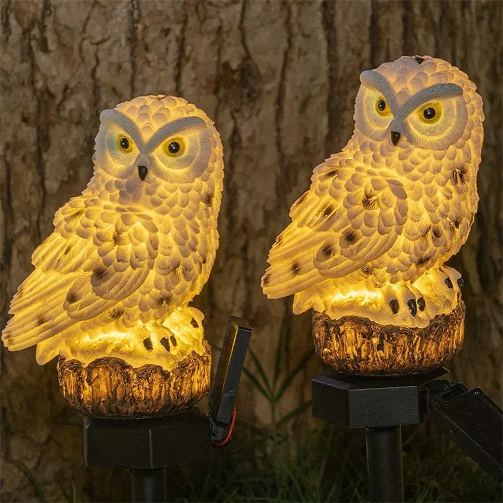 Solar Lamp Owl Animal Solar Garden Lights Solar Powered LED Light Waterproof Outdoor Garden Decorat 0