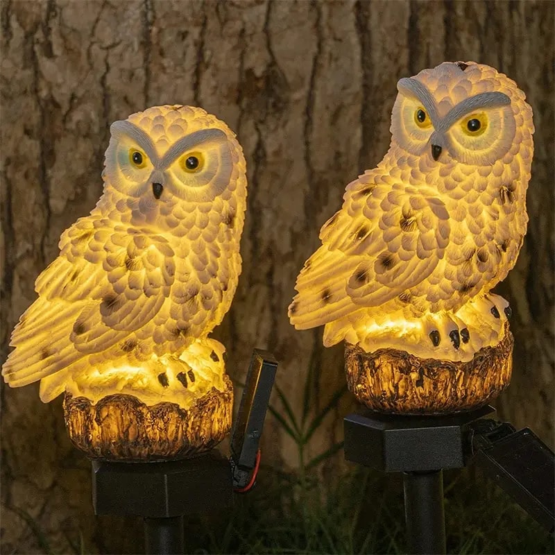 Solar Lamp Owl Animal Solar Garden Lights Solar Powered LED Light Waterproof Outdoor Garden Decorat 0