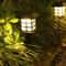 Solar Powered Outdoor Waterproof Walkway Landscape Light Small House Shaped Path Yard Patio Lawn Ni 1