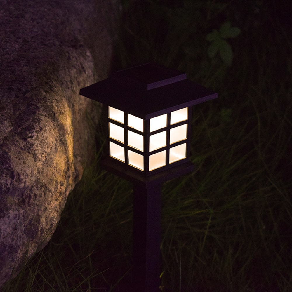 Solar Powered Outdoor Waterproof Walkway Landscape Light Small House Shaped Path Yard Patio Lawn Ni 6