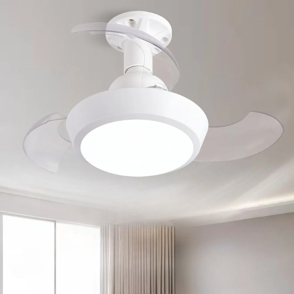 Retractable Ceiling Fan Light with Remote Control, Dimmable Speed Settings, Perfect Light for Room