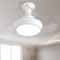 Retractable Ceiling Fan Light with Remote Control, Dimmable Speed Settings, Perfect Light for Room