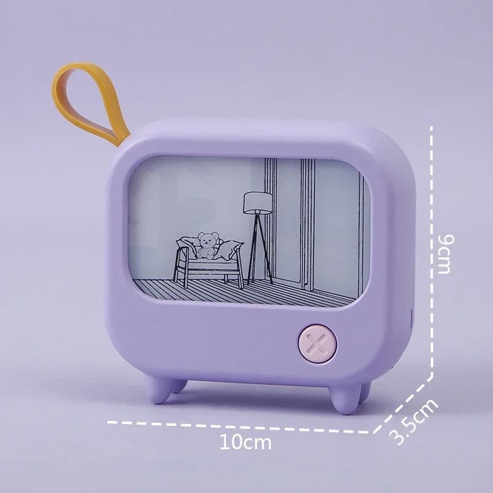 USB Rechargeable Creative Painting Atmosphere Lighting Mini Night Light Ornament For Bedside Bedroo 6