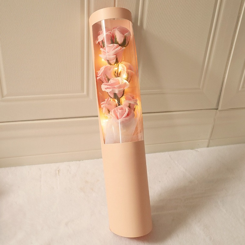 Valentines Day Romantic Soap Forever Rose Flower Light Gift Box Hug Bucket Eternal Rose For Gift An 6